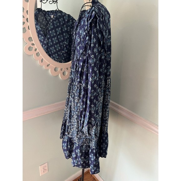 BLUE RAIN M babydoll boho floral festival dress NWT - Picture 3 of 6